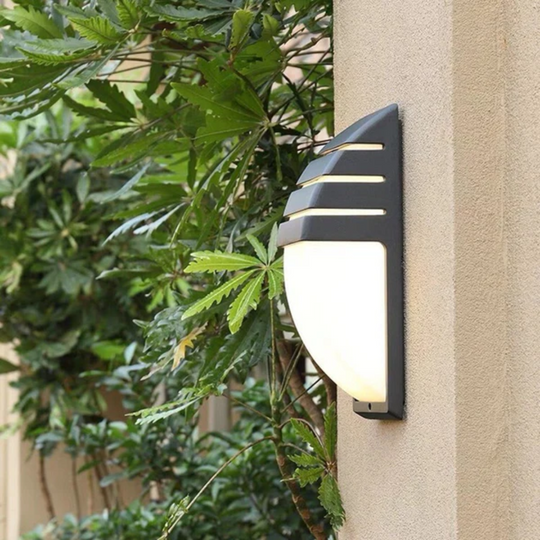 Moktan Sabai Outdoor LED Wall Light with Motion Sensor IP65 Waterproof Black