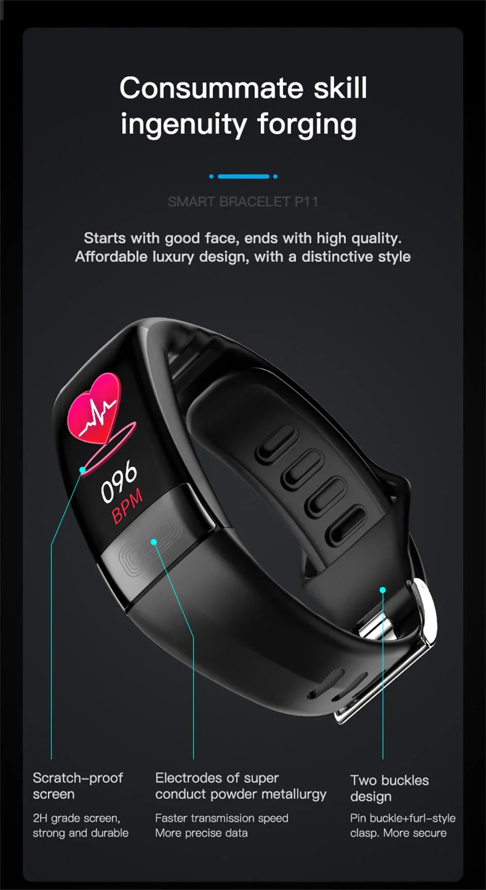 Moktan Sabai VitaPulse Health Monitoring Smartwatch with ECG, HR & Sleep Tracking