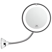 Moktan Sabai 10X LED Magnifying Mirror with Suction Cup 360° Adjustable Makeup Mirror
