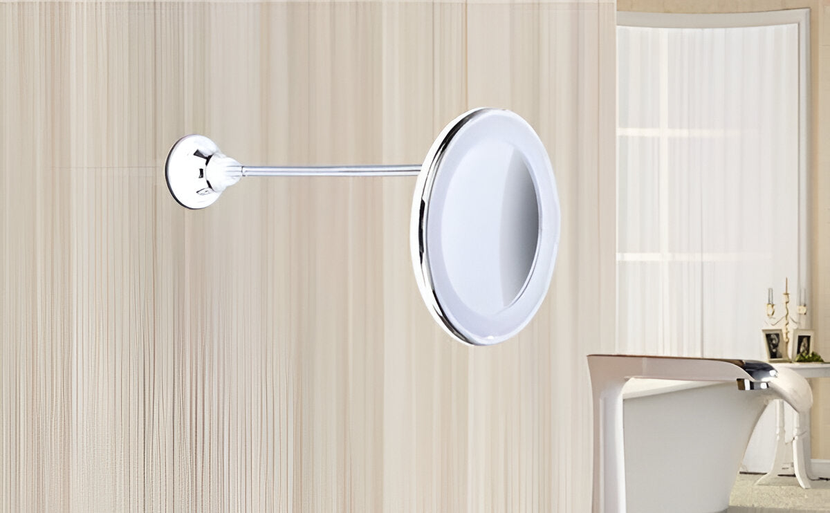 Moktan Sabai 10X LED Magnifying Mirror with Suction Cup 360° Adjustable Makeup Mirror