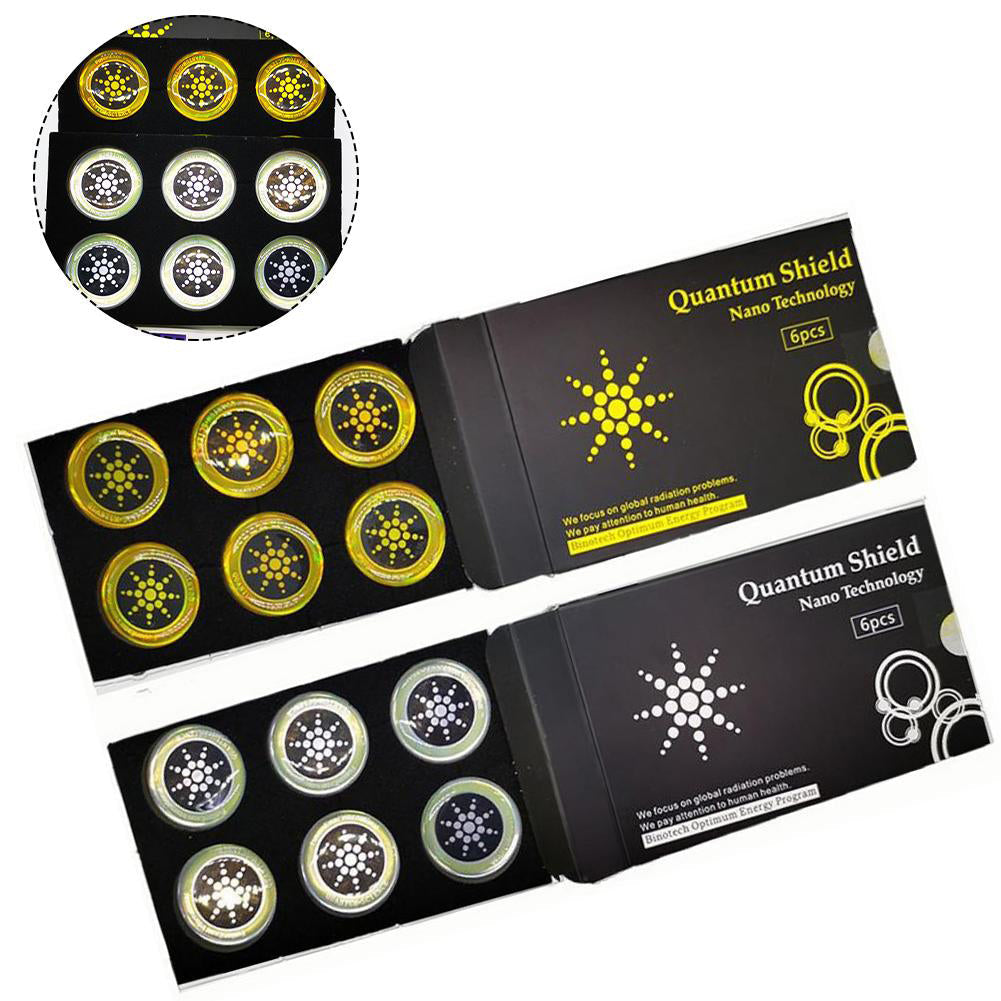Moktan Sabai EMF Protection Stickers 6 Pack – Anti Radiation Shield for Phones & Electronics