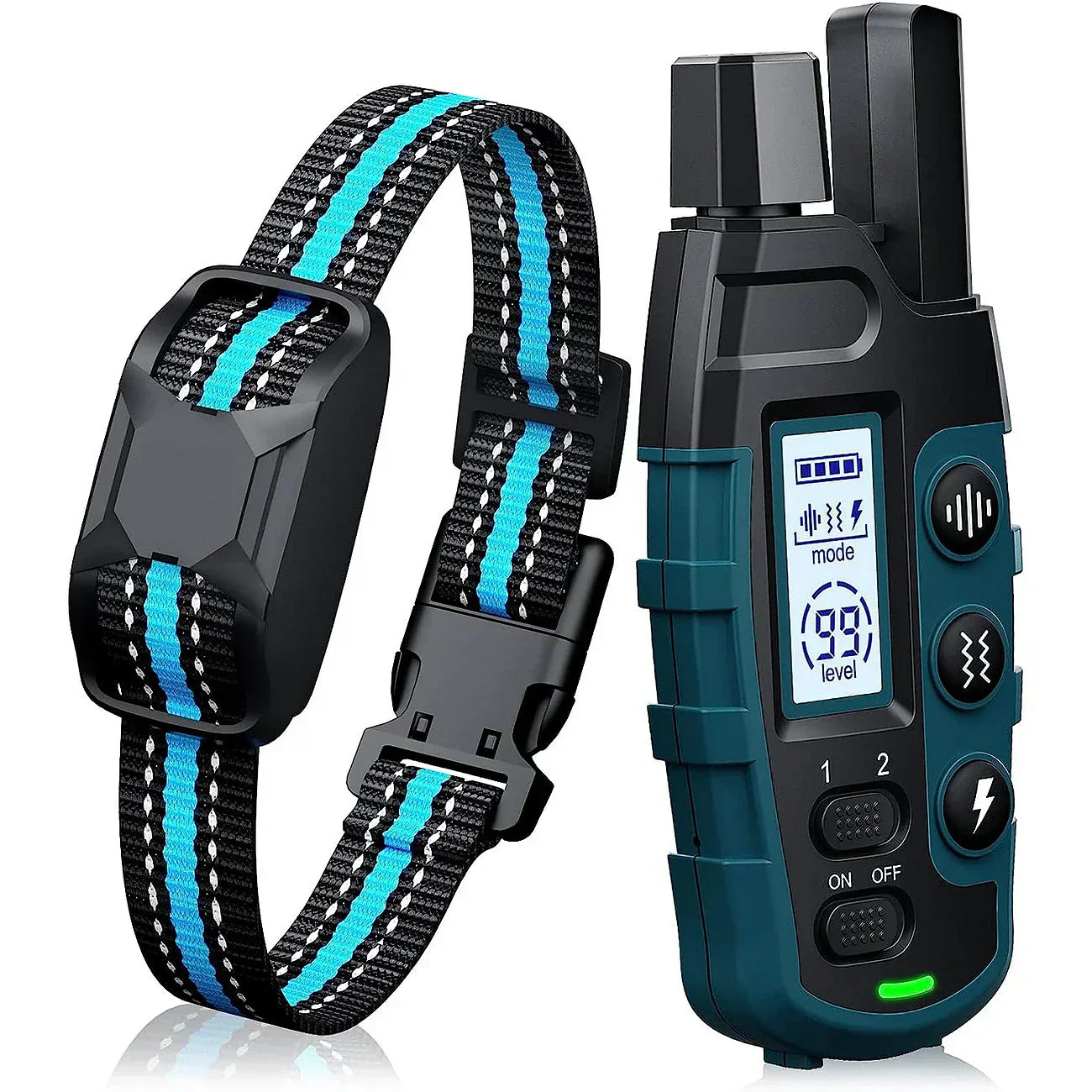 Moktan Sabai NovaPace Remote Dog Training Collar 1000m Waterproof Rechargeable Blue For 1 Dog