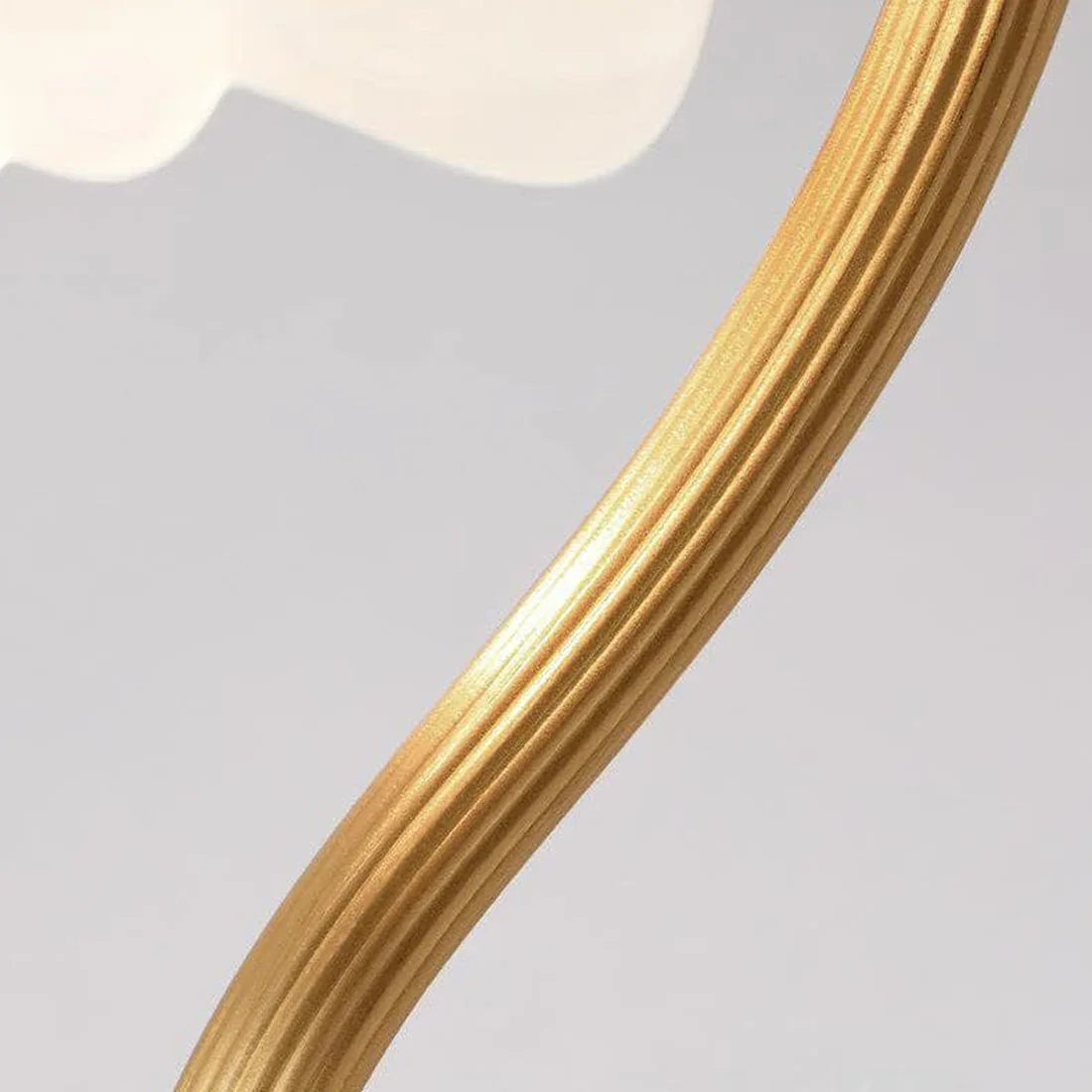 Moktan Sabai Brass Glass Petal Table Lamp E26 Dimmable 16.5" Gold Base