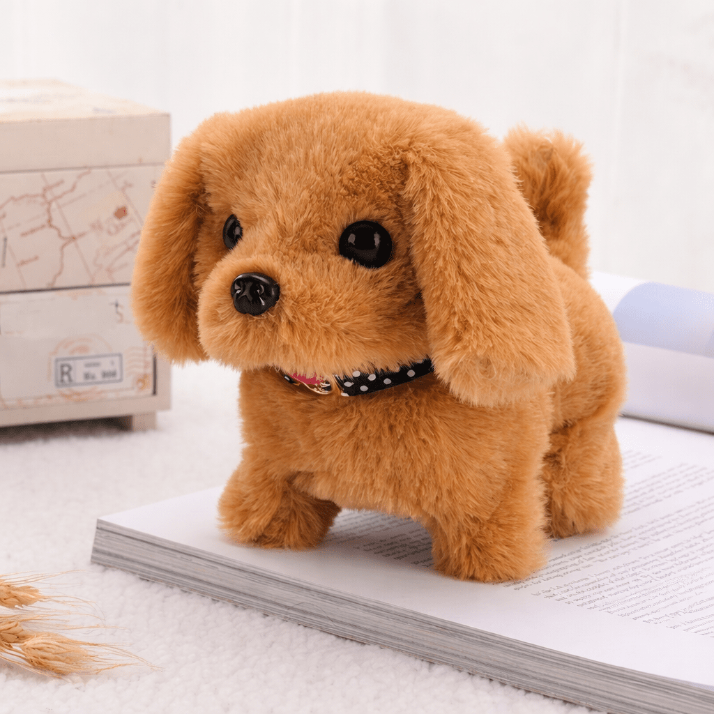 Moktan Sabai Interactive Puppy Plush Toy Walking Barking Electronic Dog Toy for Kids