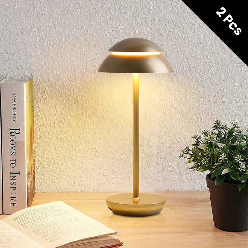 Moktan Sabai Portable Cordless Table Lamp with Adjustable Brightness – Battery Operated Minimalist Design for Home and Travel