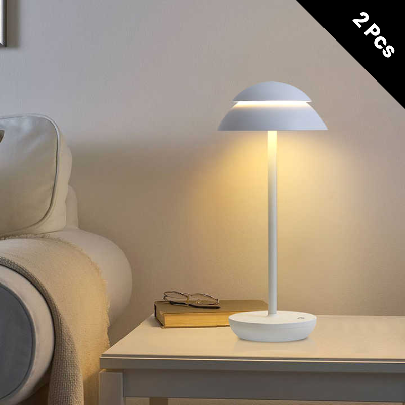 Moktan Sabai Portable Cordless Table Lamp with Adjustable Brightness – Battery Operated Minimalist Design for Home and Travel