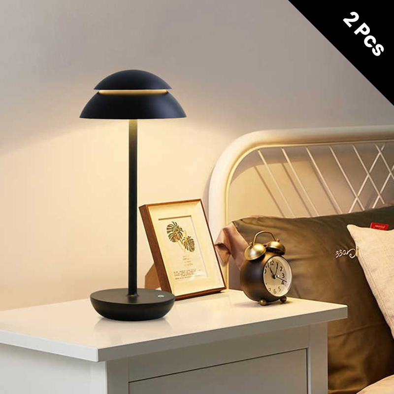 Moktan Sabai Portable Cordless Table Lamp with Adjustable Brightness – Battery Operated Minimalist Design for Home and Travel