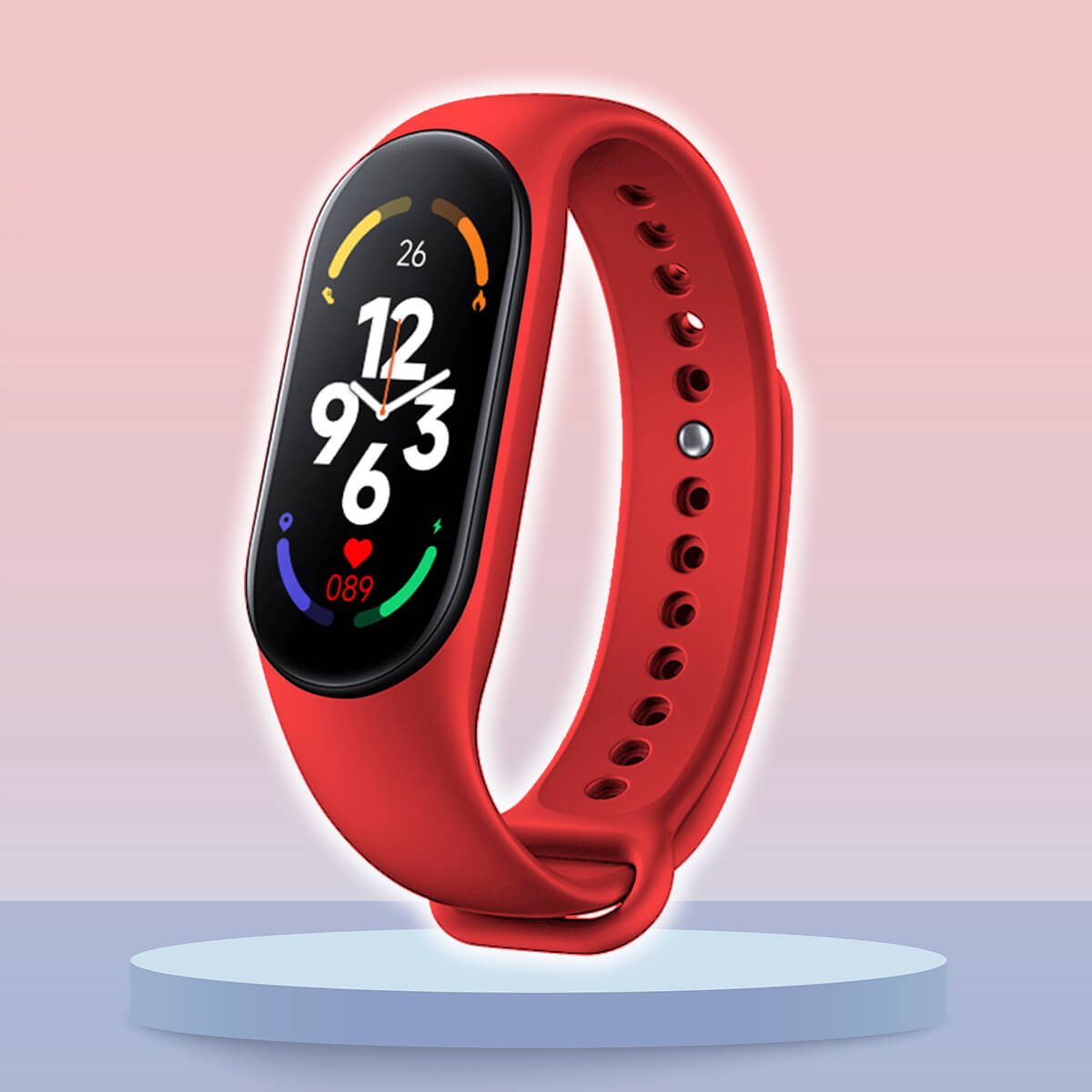 Moktan Sabai Kids Fitness Tracker Smartwatch with Heart Rate GPS Activity Tracker Watch Red