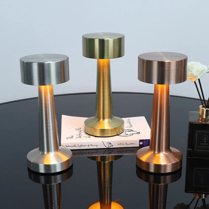 Rechargeable LED Touch Table Lamp USB Desk Light for Bedroom Bar Mood Lighting
