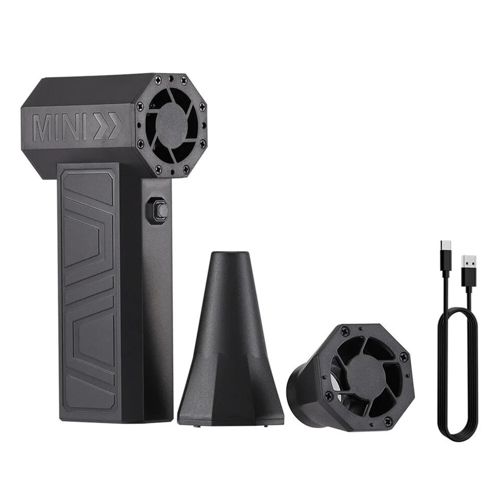 Moktan Sabai 130000RPM Electric Air Duster Cordless Compressed Air Blower Rechargeable Cleaner black