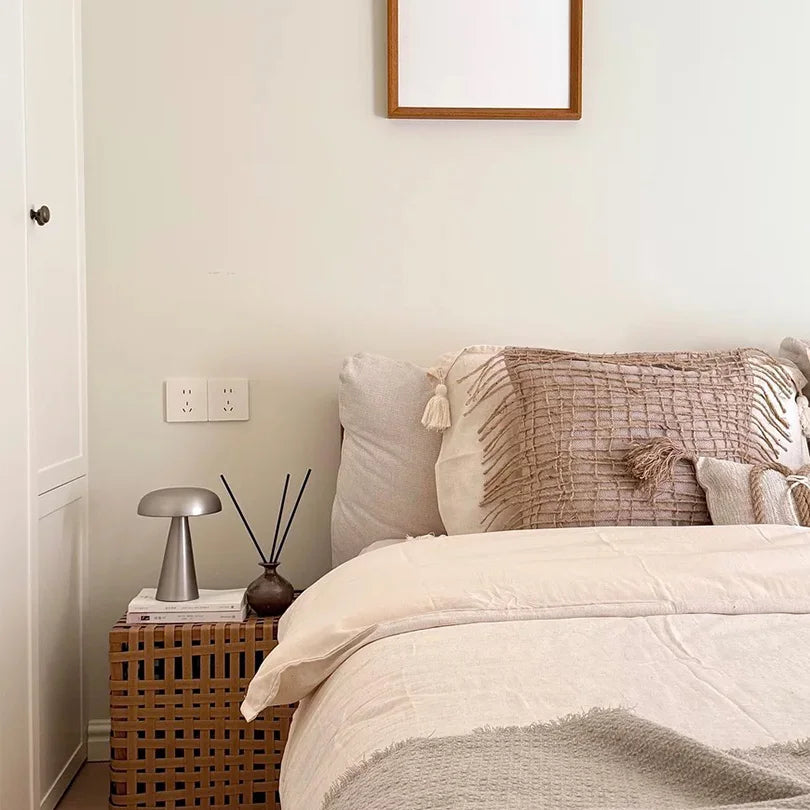 Rechargeable LED Mushroom Table Lamp Touch Sensor Bedside Night Light Decor