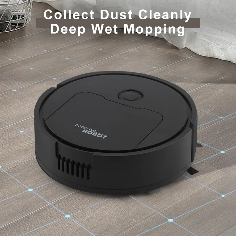 Automatic Sweeping Robot Vacuum – 3-in-1 Mop, Suction & Smart Home Cleaner