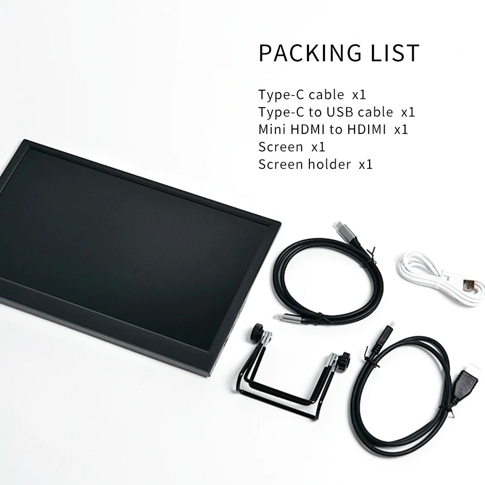 Moktan Sabai 11.6" Portable Monitor 1366x768 LCD TFT Gaming Display HDMI Laptop PC PS4 Xbox