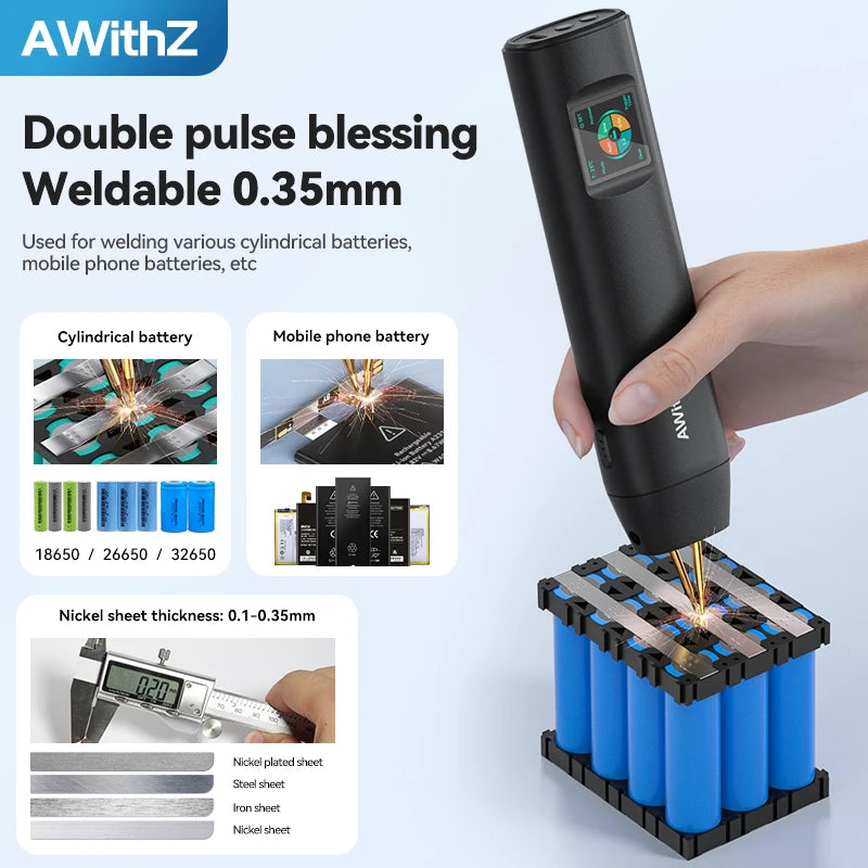 Moktan Sabai AWithZ Portable Handheld Spot Welder DIY 90 Gears Adjustable for 18650 Battery