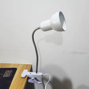 Moktan Sabai E27 Clip Desk Lamp Adjustable Gooseneck Clamp Light for Bedside Bookshelf