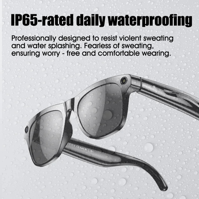 Moktan Sabai AI Smart Glasses Photochromic Camera Bluetooth Call Music Voice Assistant