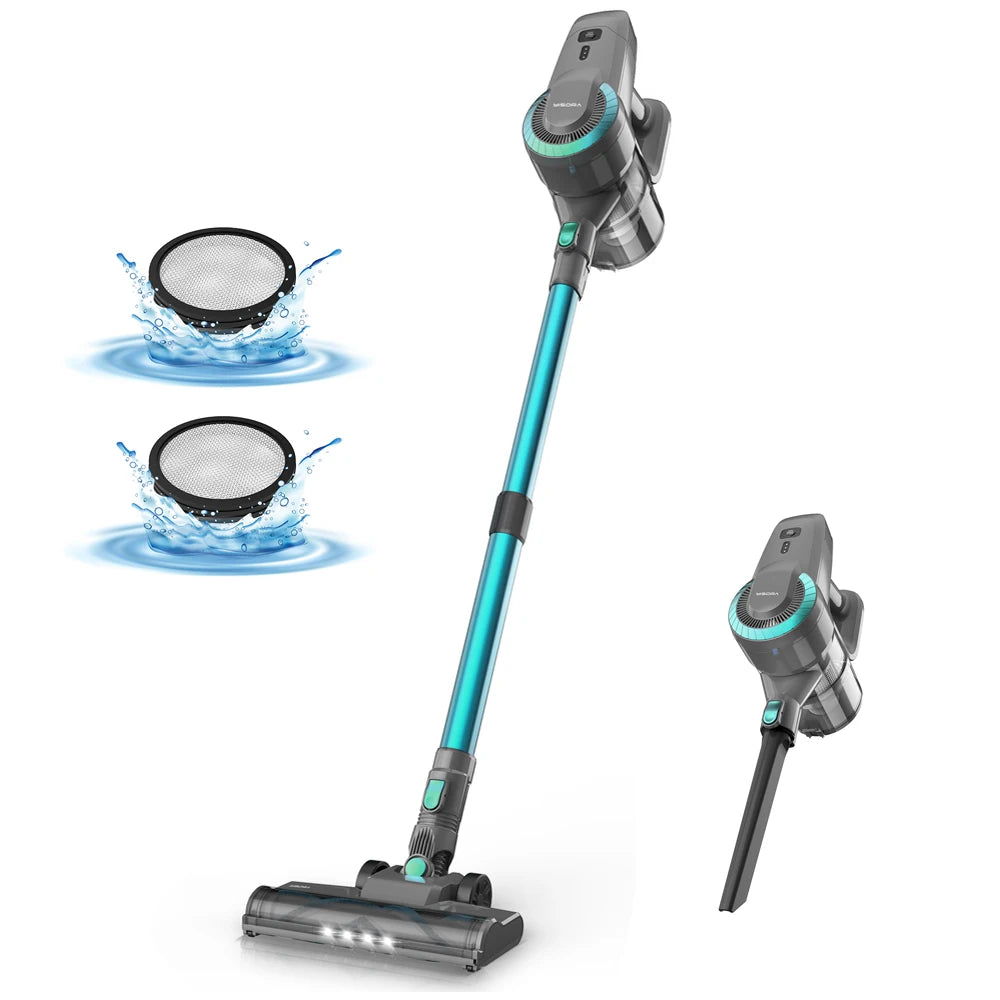 Moktan Sabai Cordless Upright Stick Vacuum Cleaner 20KPa Lightweight for Carpet Pet Hair Green US United States