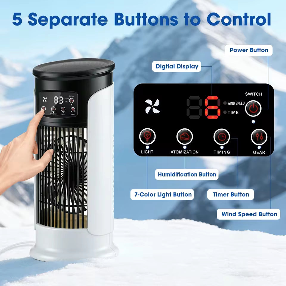 Moktan Sabai Portable Air Cooler Fan Personal Air Conditioner with Water Tank