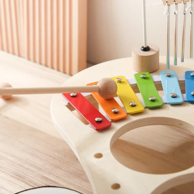 Moktan Sabai Montessori Baby Music Table Wooden Xylophone Educational Toy Gift