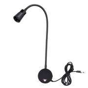 Moktan Sabai USB Wall Reading Lamp Dimmable Gooseneck Bedside Light 3CCT CRI98 black 6000K