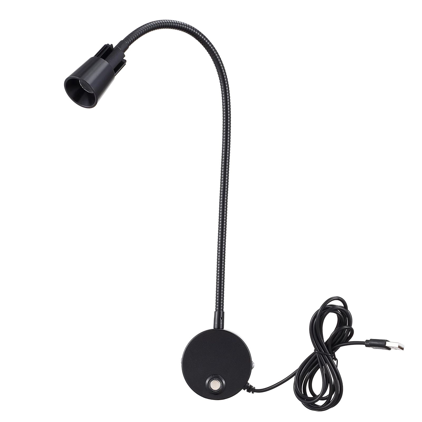 Moktan Sabai USB Wall Reading Lamp Dimmable Gooseneck Bedside Light 3CCT CRI98 black 6000K