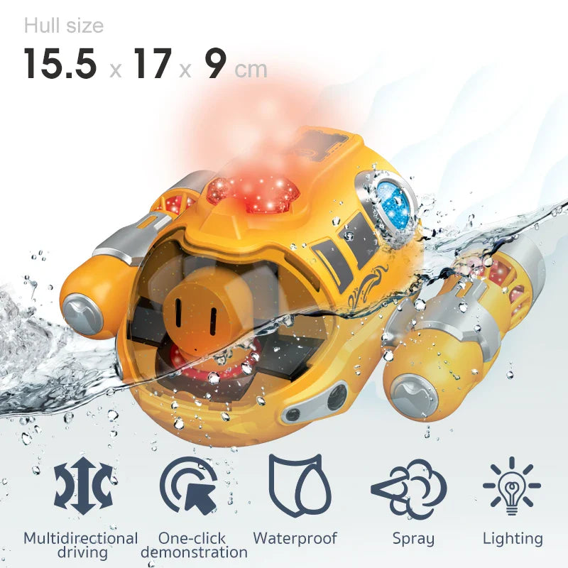 Moktan Sabai Waterproof RC Boat Toy for Kids Dual Propeller Remote Control Boat