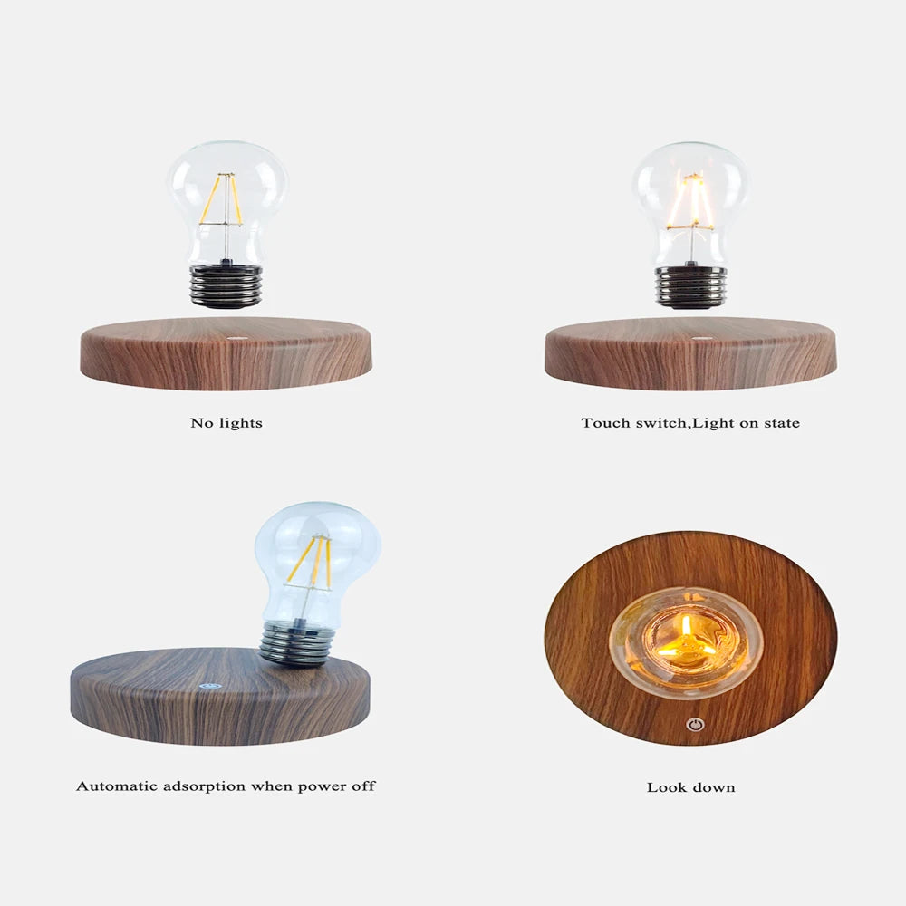 Moktan Sabai Magnetic Levitation Floating LED Bulb Lamp Desk Night Light Home Decor Gift