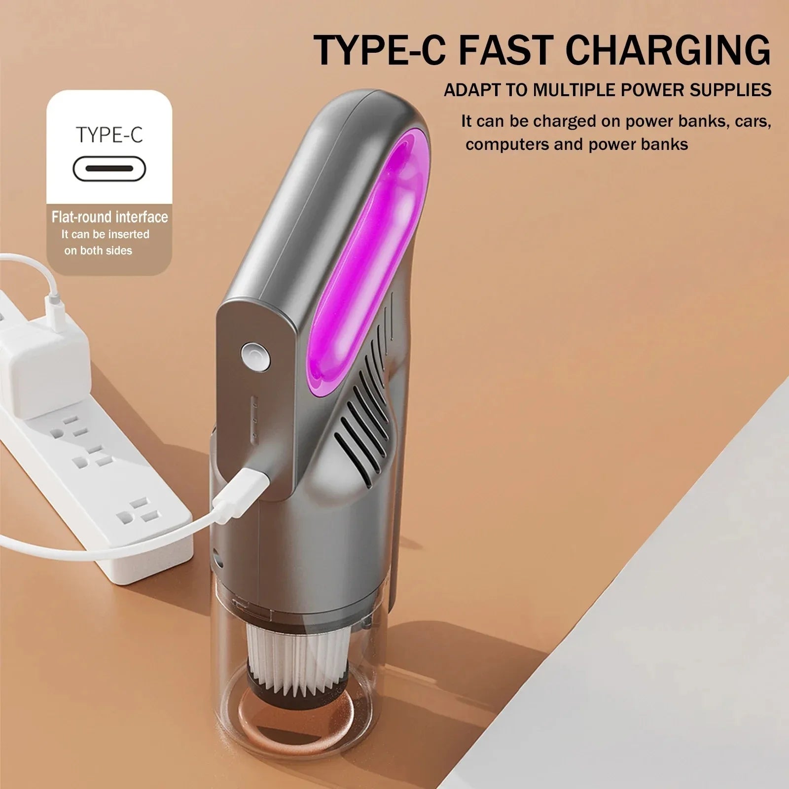 Moktan Sabai 3 in 1 Cordless Handheld Vacuum Rechargeable Cyclonic for Car Home PC