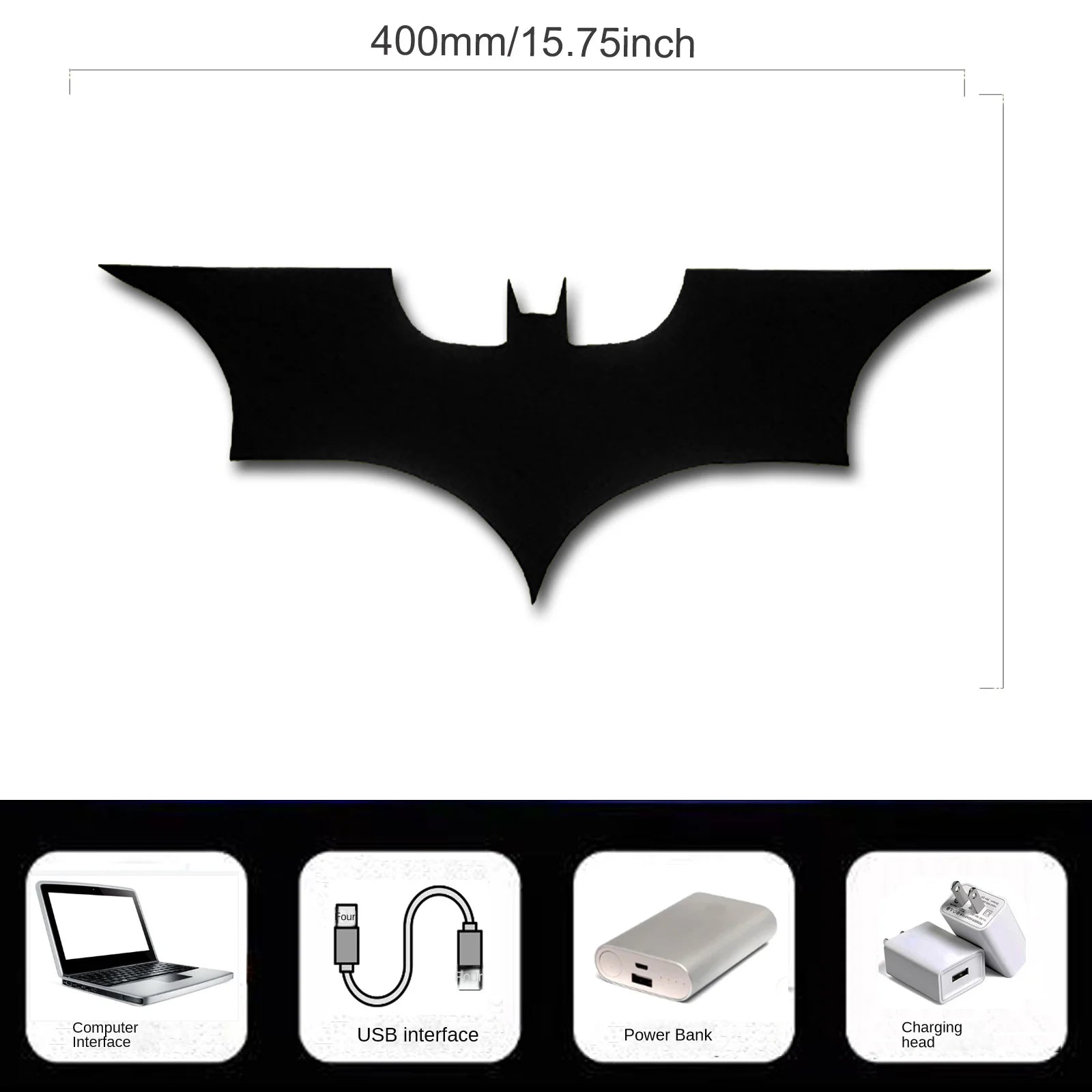 Moktan Sabai ZK50 Color Changing LED Night Light Bat Wing Wall Lamp Remote Bedside Ambient Light