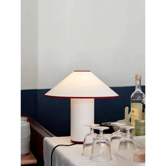 Wabi Sabi Mushroom Table Lamp Retro Japanese Bedside Desk Light E14 Cream