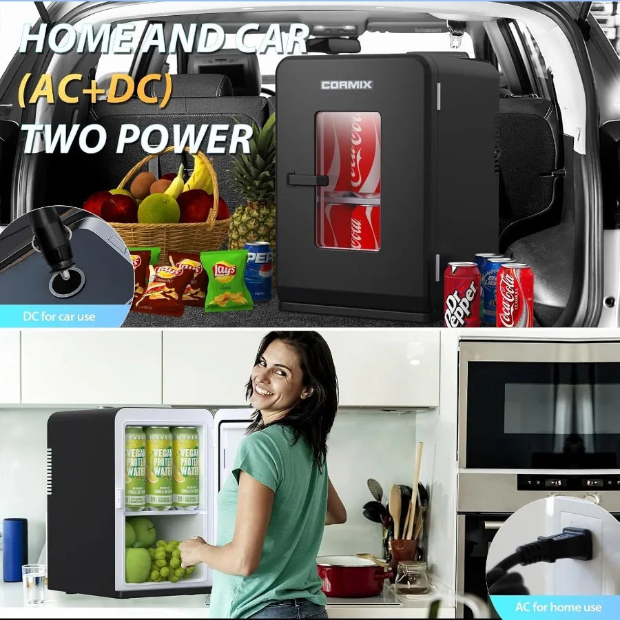 Moktan Sabai 15L Portable Mini Fridge Thermoelectric Cooler Warmer for Bedroom Office Car Use