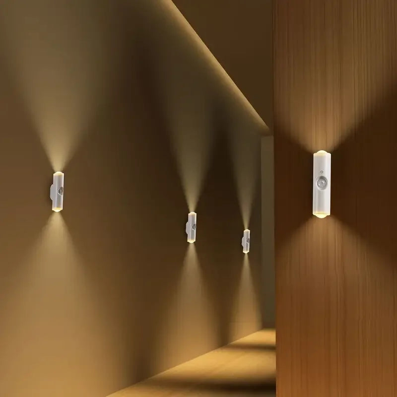 Moktan Sabai Cat Eye LED Wall Lamp – 2/4PCS Motion Sensor USB Rechargeable Night Light