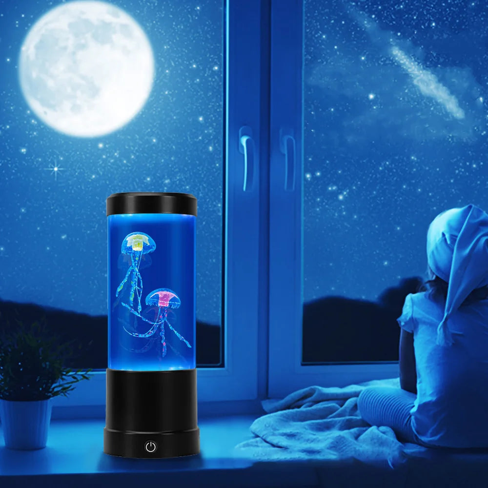 Moktan Sabai Jellyfish LED Lamp Color Changing Remote Aquarium Night Light Home Decor 8 Colors