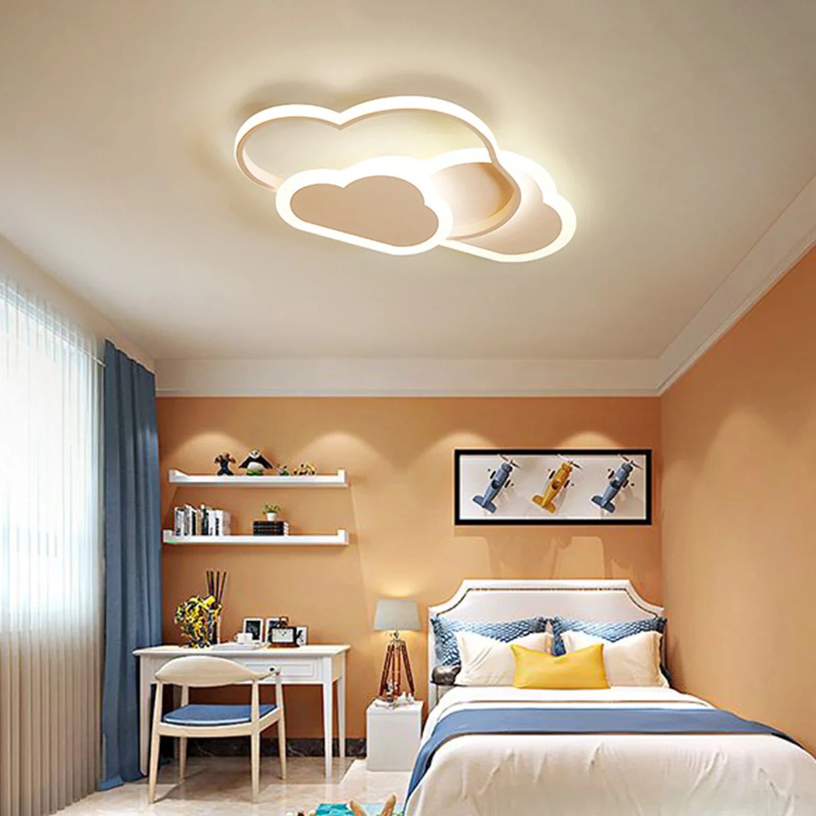 Moktan Sabai 32W LED Ceiling Light | Dimmable Remote Control Cartoon Ceiling Lamp Fixture