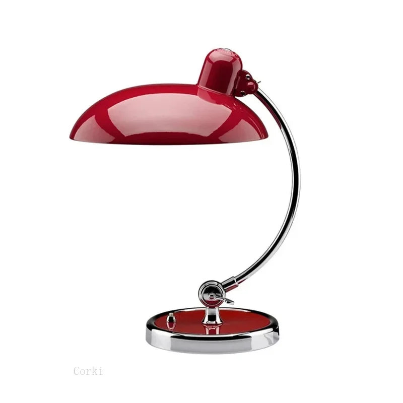 Moktan Sabai Danish Vintage Swing Arm Desk Lamp Clamp Mount Retro Art Table Light Office red