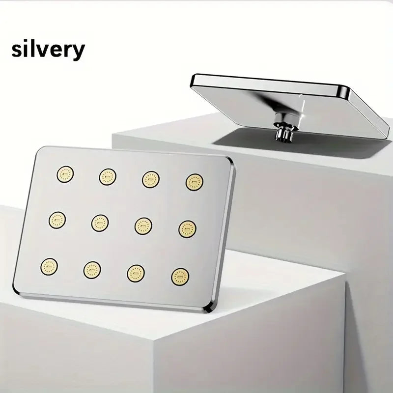 Moktan Sabai 10" Large Overhead Shower Head Pressurized Anti-Block Universal Bathroom Hotel