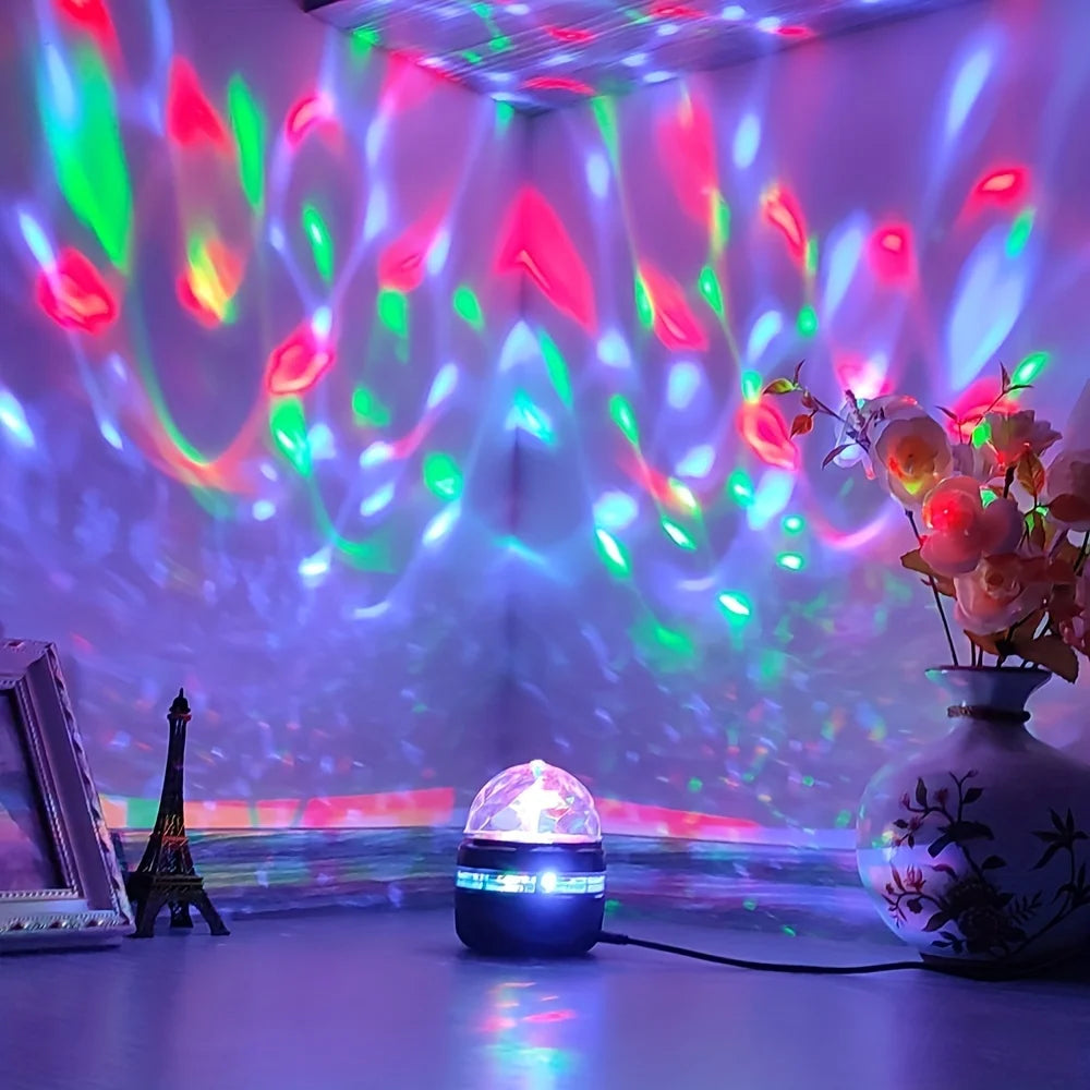 Galaxy Projector Aurora Star Light with Remote RGB 360° LED Night Light USB