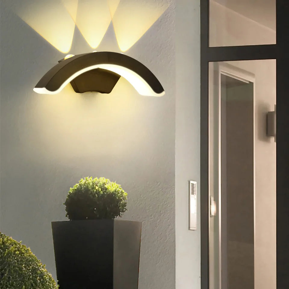 Moktan Sabai Outdoor Wall Light IP66 Waterproof 10W LED Sconce for Garden & Balcony