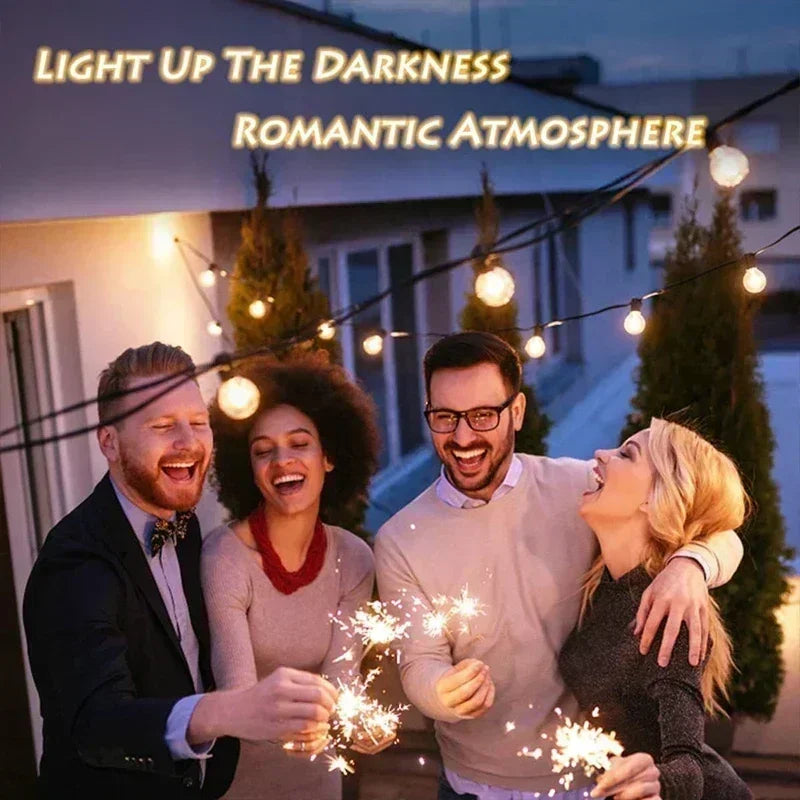 Moktan Sabai G40 Solar String Lights Outdoor 8 Modes Globe Bulb Waterproof Patio Garden Decor