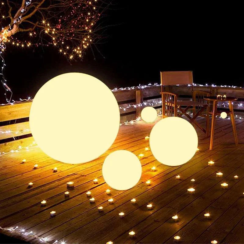 Moktan Sabai Solar LED Ball Light RGB Outdoor Waterproof Lawn Pool Garden Lamp with Remote