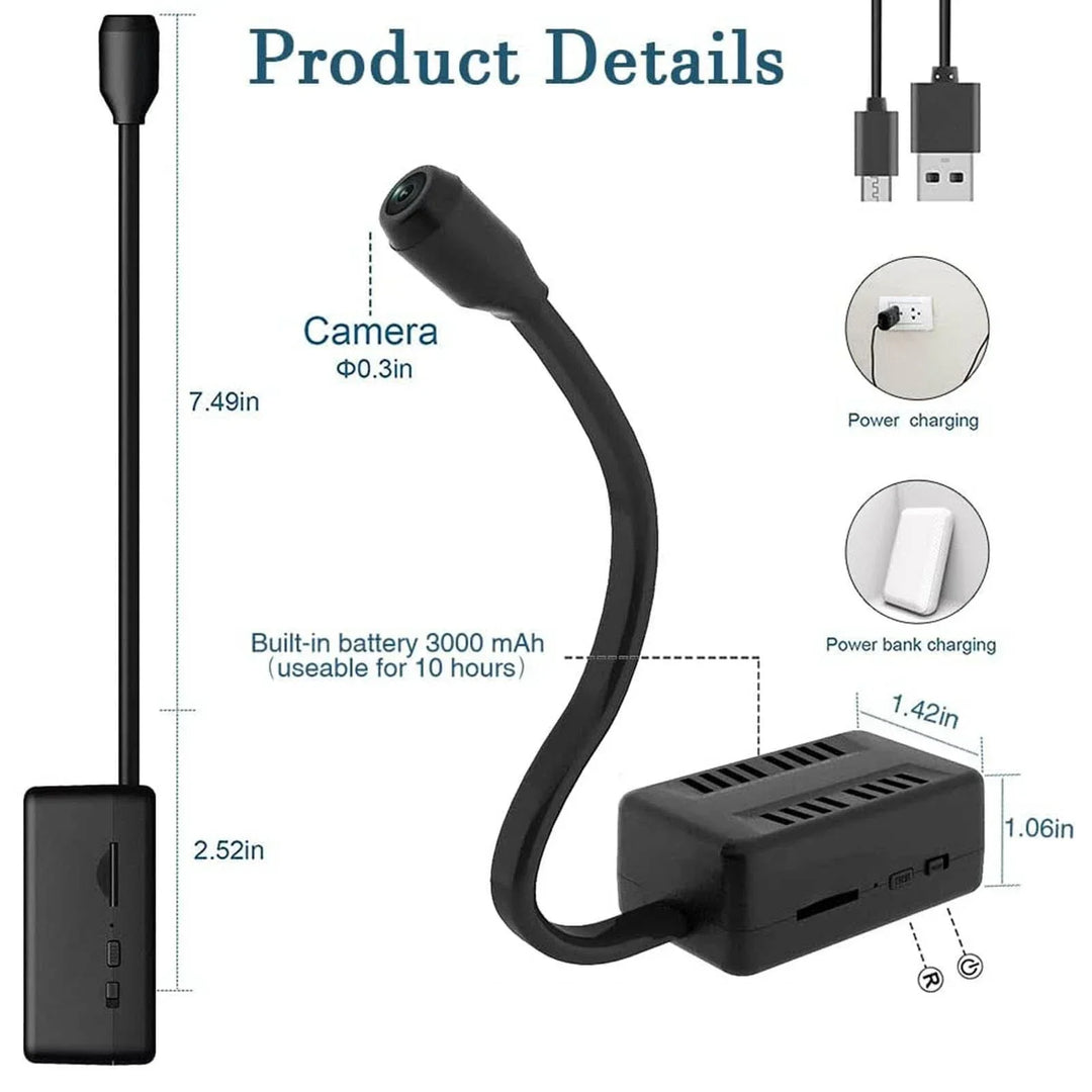 Moktan Sabai Mini WiFi 1080P Security Camera Adjustable Lens Remote Monitoring Home IP Cam