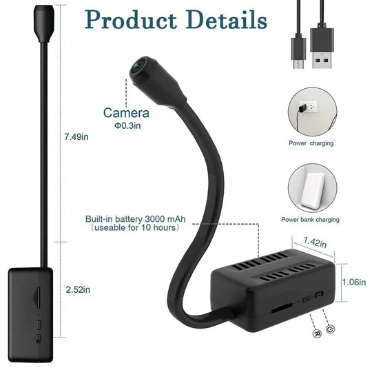 Moktan Sabai Mini WiFi 1080P Security Camera Adjustable Lens Remote Monitoring Home IP Cam