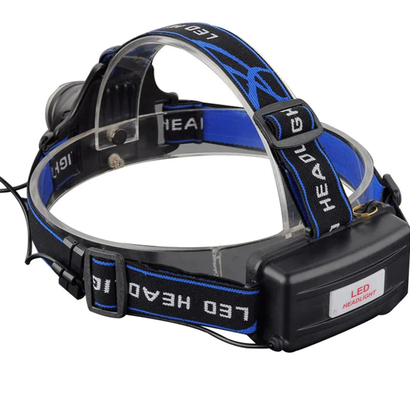 Moktan Sabai Powerful LED Headlamp Zoomable Rechargeable Waterproof for Camping Fishing