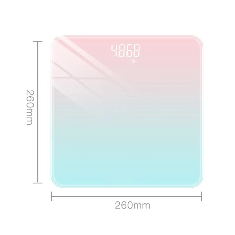 Moktan Sabai Digital Bathroom Scale Glass LED Display Body Weight Scale Smart Electronic Balance