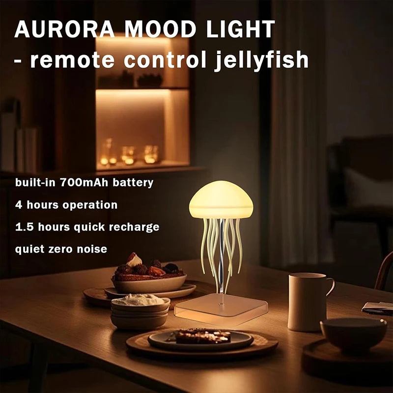 Moktan Sabai LED Jellyfish Lamp 9 Tentacles Color Changing Remote Night Light Ultra Battery