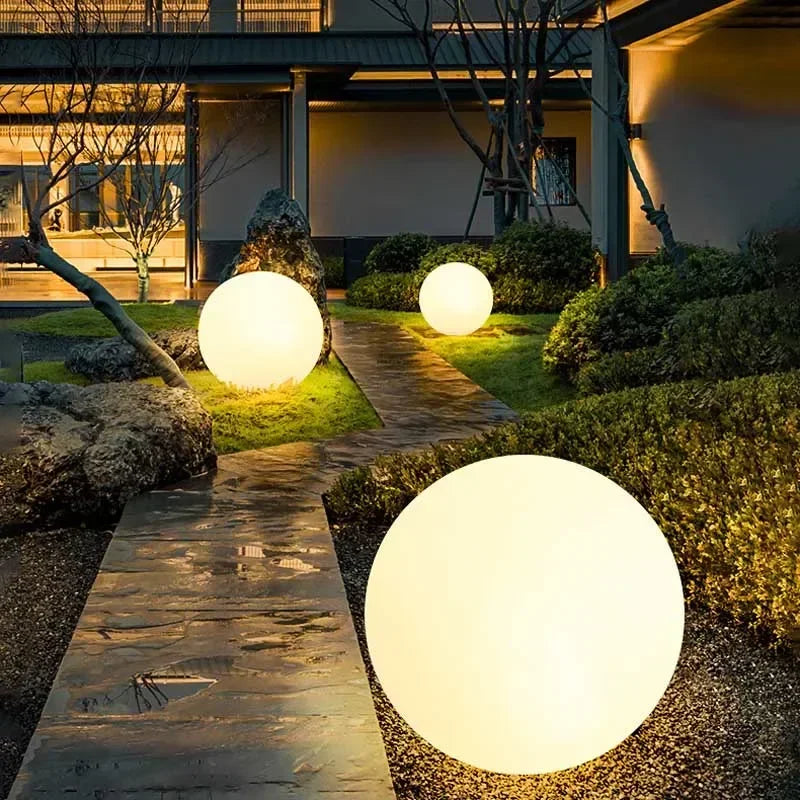 Moktan Sabai Solar LED Ball Light RGB Outdoor Waterproof Lawn Pool Garden Lamp with Remote Diameter-15cm