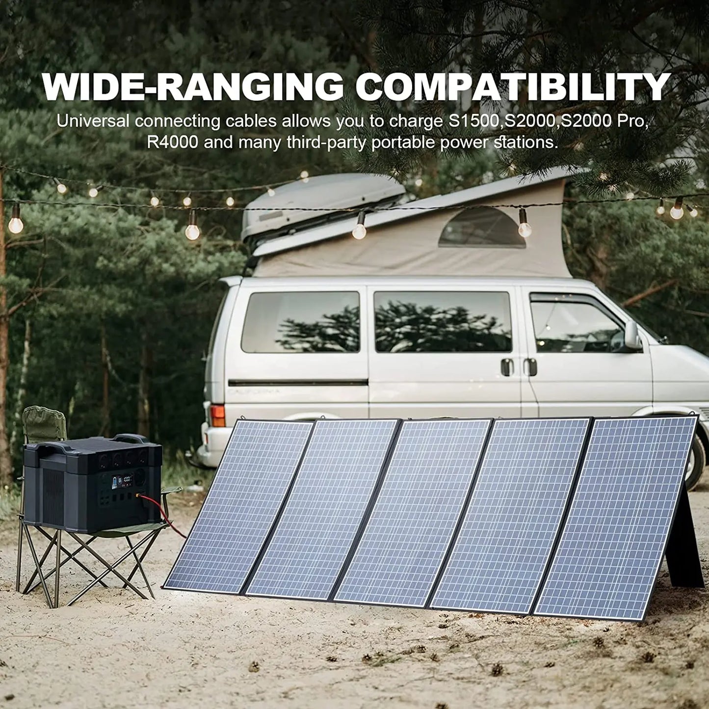 Foldable Solar Panel 400W 200W 140W 100W 60W Charger for Power Station Generator