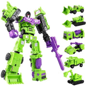 Moktan Sabai 6-in-1 Transforming Robot Action Figure 22cm Convertible Toy for Kids