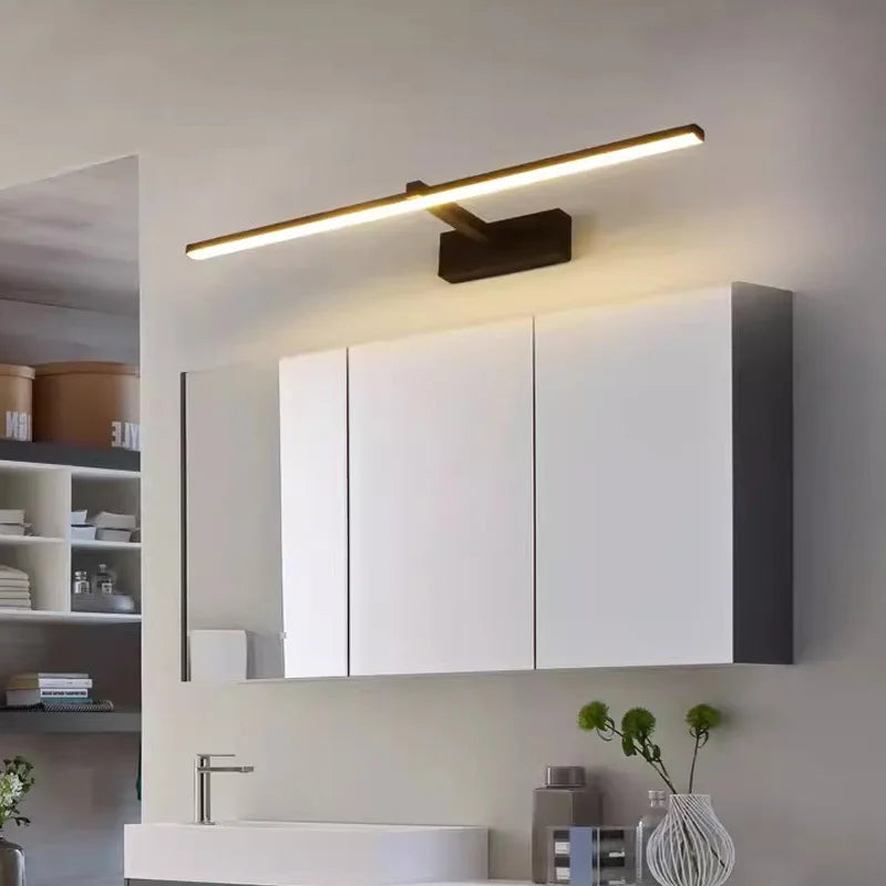 Moktan Sabai LED Bathroom Mirror Light – Waterproof Wall Lamp for Makeup Vanity in White/Black