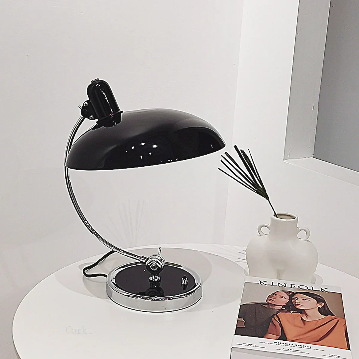 Moktan Sabai Danish Vintage Swing Arm Desk Lamp Clamp Mount Retro Art Table Light Office
